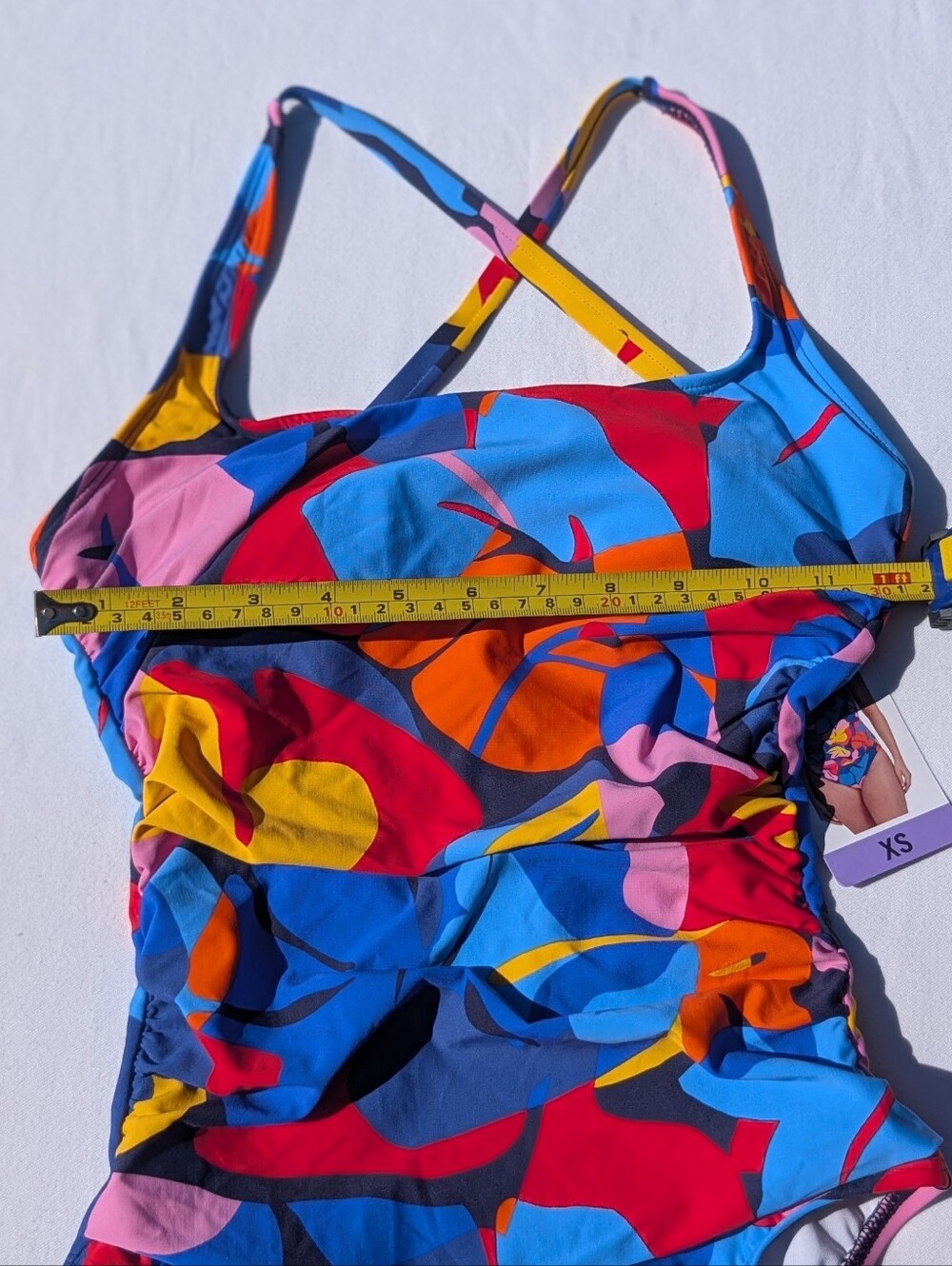 Nautica Girls' Bright Multicolor One-Piece Swimsuit Size XS - Picture 8 of 14